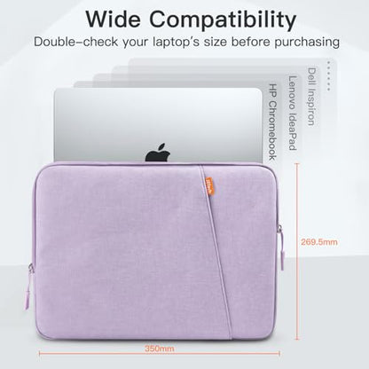 JETech Laptop Sleeve for MacBook Neo (A18 Pro), 14-InchMacBook Air/Pro, MacBook Pro M1-M5 2021-2026, Waterproof Bag Case with Pocket, Compatible with 14 Inch Notebook (Light Purple) - color: Light Purple, size: 14-Inch