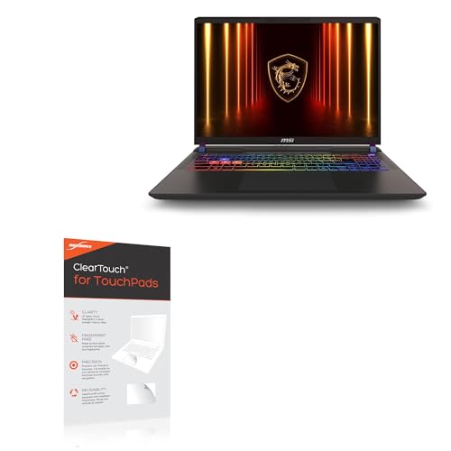 BoxWave Touchpad Protector Compatible with MSI 16" Vector 16 HX AI Gaming Laptop - ClearTouch for Touchpad (2-Pack), Pad Protector Shield Cover Film Skin