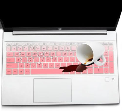 Keyboard Cover for HP 15.6" FHD Business Laptop 2026 2025 15-fc 15-fd Series, HP 17.3" Laptop 2026 with Copilot AI, HP 15z-fc100 15t-fd000/fd100 15-fd0127dx 15-fd0215dx 15-fd0083wm 17-cn5037nr - color: Ombrepink