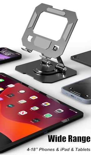 360° Rotating Tablet Desk Holder for All iPad/Tablets | Compatible with all iPad/Tablets - color: Silver