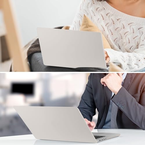 DONGKE Compatible with MacBook Air 13 inch Case M5 M4 M3 M2 2026 2025 2024-2022 A3449 A3240 A3113 A2681, Plastic Hard Shell & Keyboard Cover for MacBook Air 13.6 inch, Cream Stone - color: Cream Stone