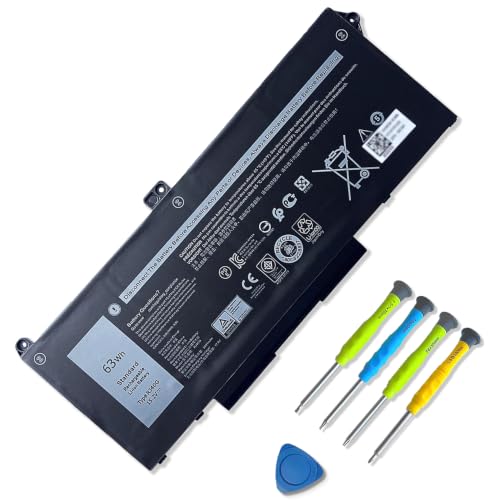 ASODI 63Wh 4-Cell RJ40G Laptop Battery Compatible with Dell Latitude 15 5520 14 5420 Precision 15 3560 Series M033W P104F P104F001 WY9DX P137G P137G001 01K2CF 0WK3F1 075X16 005R42 15.2V 3941mAh - size: 9.5*5.7*0.76 inches RJ40G