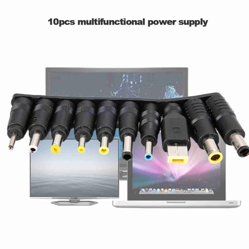 Universal Multifunctional Notebook Laptop Power Supply Charger Adapter Connector Ideal for Notebook and Laptop Charging 10pcs with 5 5mm Connector Built to Strict