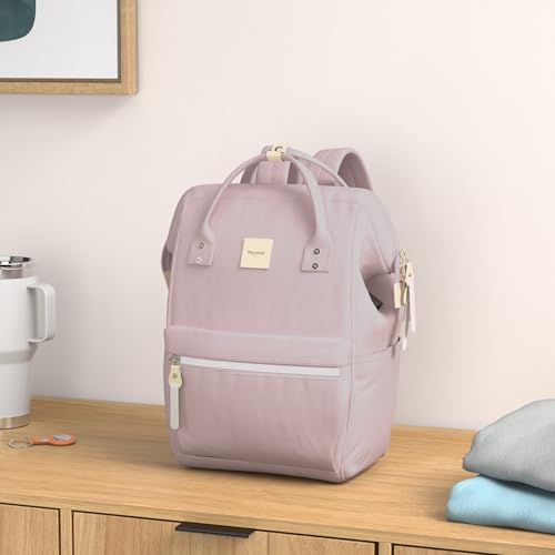 Himawari Laptop Backpack, Stylish Eco-Friendly Canvas, 11"x16"x6.3", Large Capacity, Multi-Functional with USB Port, Padded Back Panel, Adjustable Shoulder Straps - color: 1881-qz, size: Standard