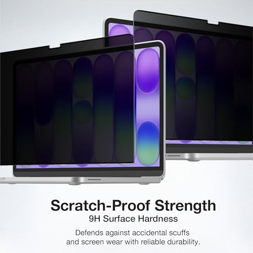 AMAZINGthing for MacBook Neo 13" [RADIX MagPrivacy] Magnetic Screen Protector, ±30° Privacy Viewing, Removable Privacy Film, 9H Hardness, 200μm Thin Profile, Reusable with Folder - size: Macbook Neo 13 inch