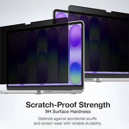 AMAZINGthing for MacBook Neo 13" [RADIX MagPrivacy] Magnetic Screen Protector, ±30° Privacy Viewing, Removable Privacy Film, 9H Hardness, 200μm Thin Profile, Reusable with Folder - size: Macbook Neo 13 inch