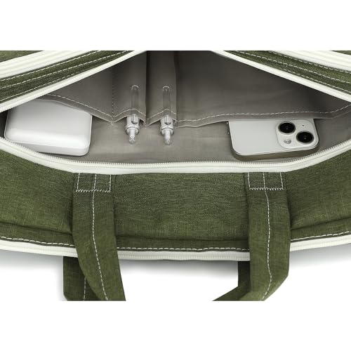 DACHEE Laptop Shoulder Bag for 15 Inch/15.6 Inch Macbook Pro - color: New Military Green