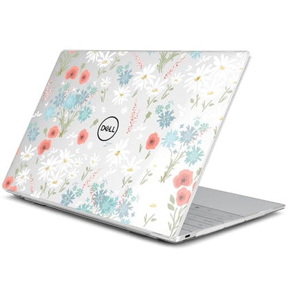 Batianda Daisy Meadow Case for Dell XPS 13 Laptop 2024 2025 | Fits Model 9340/9345/9350 13.4" Display, Lightweight Slim Hard Shell Protection for Girls, Students and Soft Style Users - color: Cute Daisy