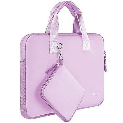 Hseok Laptop Sleeve 13.3-14 inch Case with Small Pouch, Neoprene Computer Bag Compatible with MacBook Neo/Pro 14 M5/M4/M3/M2/M1, Mac Air/Pro 13.3, XPS 14 and Most 13-14 inch Notebooks,L02P01 - color: L02p01, size: 13"-14"