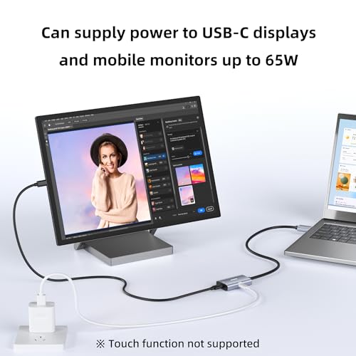 HDMI 2.1 to USB-C Adapter 8K@30Hz,PD 65W,0.5m,for PS5,Xbox,AR Glasses | 8K@30Hz 4K@144Hz, Aluminum Shell, for Xreal, Air Pro, RayNeo, Rokid, Switch, Xbox, PS4/5, Portable Monitors