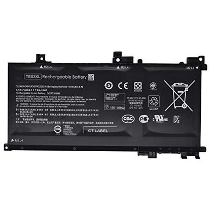 TE03XL 11.55V 61.6Wh Battery for HP Pavilion Notebook PC 15 Omen 15-AX033DX 15-AX000 Series 849910-850 HSTNN-UB7A 849570-541 849570-542 849570-543 TPN-Q173