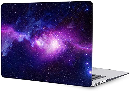 MacBook Air 13 Inch Laptop Case (2010-2017) - Compatible With Model A1466 A1369, Hard Shell Cover & Keyboard Skin - Purple Starry Sky - color: 1266 Purple starry sky, size: Air 13" 2010-2017(A1369/A1466)