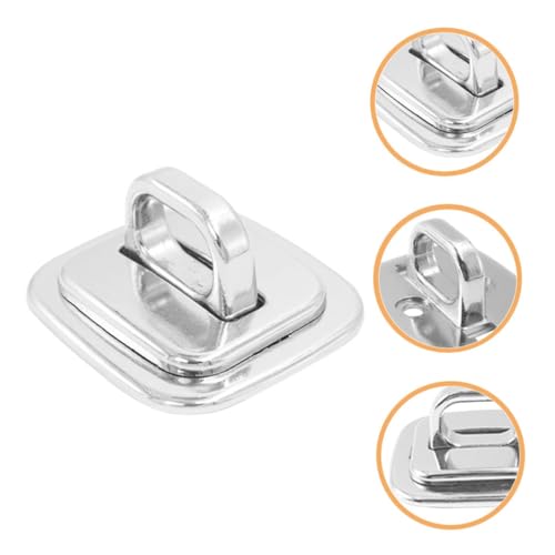 STOBOK 4pcs Laptop Cable Lock Desk Mount Security Anchor Base Plate for Theft Prevention Compatible Keyed and Combination Locks for Offices Schools and Libraries
