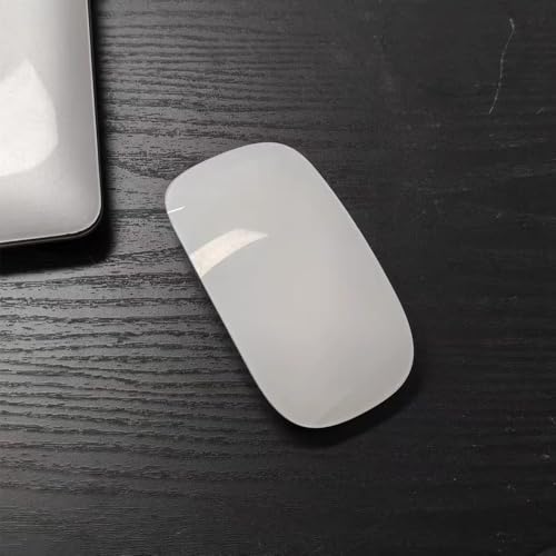 Wireless Multi-Touch Surface Magic Mouse Alternative USB C Rechargeable Bluetooth Mouse Compatible with MacOS/Windows/Linux/Android Laptop Desktop PC Smartphone Tablet (White) - color: White