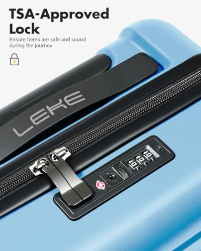 Lekesky 16 Inch Underseat Carry On Luggage Airline Approved, Lake blue | Durable ABS, Small Underseat Carry-on Luggage with TSA Lock Spinner Wheels, Personal Item Luggage Removable Wheels for Travel - color: Lake blue, size: 16 Inch