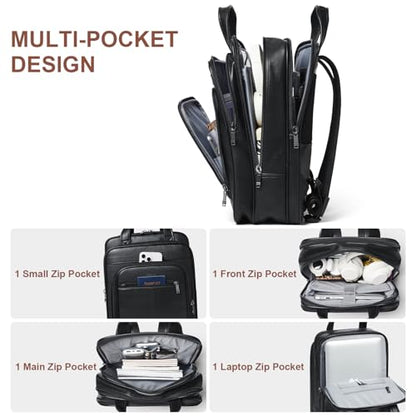Shrrie 15.6" Laptop Backpack,Business Work Backpack Briefcase,Durable Computer Backpack for Office,Travel,College,Two-tone Black - color: Two-tone Black