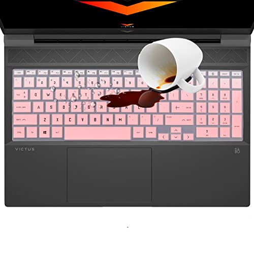 Keyboard Cover for HP Victus 15 15t-fa100 15-fa2013dx 15-fa1082wm 15-fa0000sa 15-fa0033dx 15-fa1093dx 15-fa2701wm 15-fa0031dx 15-fa1005nr 15-fa1093dx 15-fa1072wm 15-fa0032dx 15-fa1040nr 15z-fb100 - color: OmbrePink