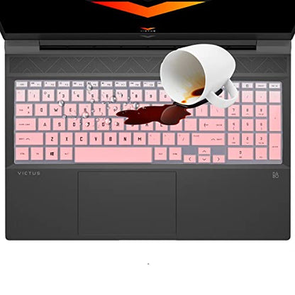 Keyboard Cover for HP Victus 15 15t-fa100 15-fa2013dx 15-fa1082wm 15-fa0000sa 15-fa0033dx 15-fa1093dx 15-fa2701wm 15-fa0031dx 15-fa1005nr 15-fa1093dx 15-fa1072wm 15-fa0032dx 15-fa1040nr 15z-fb100 - color: OmbrePink