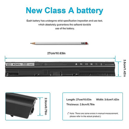 M5Y1K Laptop Battery for Dell Inspiron 14 15 17 5000 3000 Series 5559 5558 3551 3451 3558 i3558 3567 5755 5756 5458 5759 5758 5759 GXVJ3 453-BBBQ WKRJ2 VN3N0 HD4J0 991XP P63F P47F P64 [40Wh 14.8v]] - size: M5Y1K 12.13 2.36 1.57in