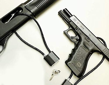 Mind and Action California DOJ-Approved Keyed 15'' Cable Gun Lock 3-Pack