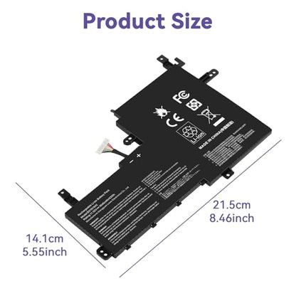 B31N1842 0B200-03440000 Laptop Battery Replacement for ASUS VivoBook S15 X513EA X513EP X513EQ X513IA X531F X531FA K531 K531F K513EA K513EQ F513EA F513EP S513EA S513EP S513EQ K531FA X531FL S531F - size: 8.46*5.55*0.24inch B31N1842