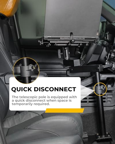 Truck Laptop Mount Fit for 2024 2025 2026 Toyota Tacoma Computer Mount Stand Holder Desk Tablet Holder Accessories, for Passenger Seat Fit Laptop Up to 17"