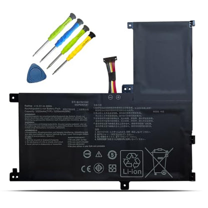 B41N1532 Laptop Battery Replacement for Asus Q504U Q504UA Q504UAK Q534UA Zenbook Flip UX560 UX560UA UX560UAK UX560UA-FZ015T Q504UA-BBI5T12 BHI5T13 BI5T26 Series 0B200-02010100 (15.2V 50Wh) - size: 10.55*2.87*0.43inch B41N1532