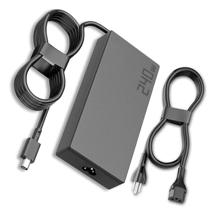 240W 20V 12A Charger Fit for ASUS Laptop ROG Zephyrus G16 G14 AC Adapter | GA605 GU605 GA403 Flow Z13 GZ302 TUF A14 A16 A18 FA401 Gaming V16 V3607 ProArt P16 PX13 Power Supply Cord | Rectangle Conn