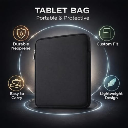 Tablet Bag Waterproof Neoprene Foam, Portable Carrying Case with Zip for Laptop and Tablet - Impact Protection, Lightweight Design, Travel and Business Use (11 Inch) - size: 11 Inch