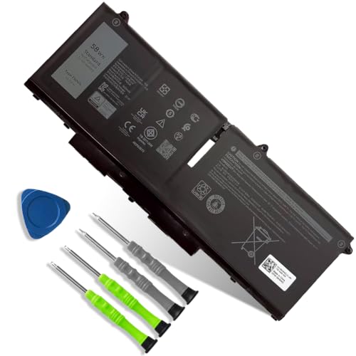 58Wh FK0VR Battery Replacement for Dell Latitude 5330 7330 7430 7530 Latitude 5330 2-in-1/7330 2-in-1/7430 2-in-1 P133G P134G P135G P136G P110F P138G P139G FKOVR 8H6WD 293F1 01VX5 404T8 51R71 8P81K - size: 9.45*3.45*0.23 inch FK0VR