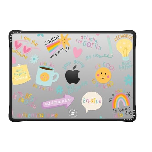 CASETiFY Impact MacBook Pro 14" (M1-M5) Case [Cushioned Impact Corners/Scratch-Resistant/Anti-Slip Grip] - Keep Growing - Clear Black - color: Keep Growing, size: MacBook Pro 14