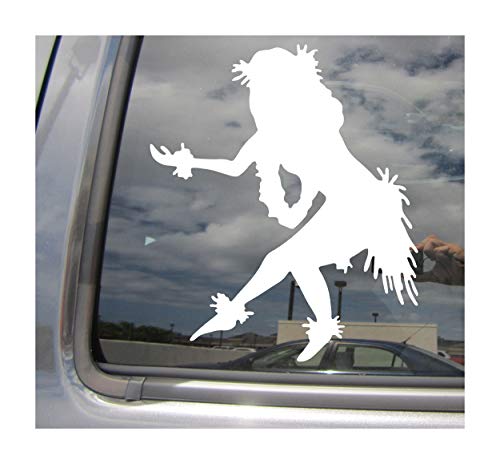 Hula Dancer Girl Vinyl Decal Window Sticker 05013 | Traditional Dance Hawaii Wahine, Tropical Hawaii Florida Island Beach, Cars Trucks Moped Helmet Hard Hat