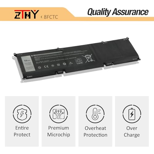 8FCTC Battery 56Wh 3-Cell Replacement for Dell G15 5510 5511 5520 G7 7500 | Inspiron 5620 7510 7610 Vostro 7510 7620 XPS 15 9500 9510 Precision 5550 5560 5570 Alienware M15 R3 R4 R5 R6 R7 M17 R3 11.4V - size: 12.01*3.35*0.31 inch 8FCTC