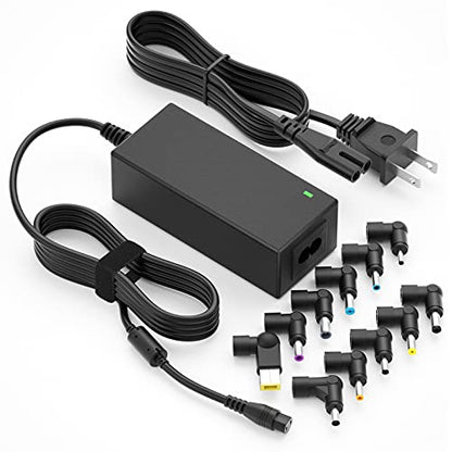 Powseed Universal Laptop Charger 45W for HP Dell Acer Asus Samsung Sony Toshiba Fujitsu Gateway Delta NEC Liteon Notebook Chromebook 18.5V 19V 19.5V 20V 2.25A 2.37A Computer Power Cord AC Adapter