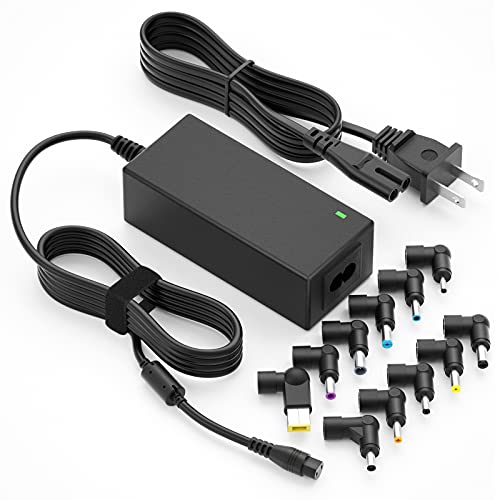 Powseed Universal Laptop Charger 45W for HP Dell Acer Asus Samsung Sony Toshiba Fujitsu Gateway Delta NEC Liteon Notebook Chromebook 18.5V 19V 19.5V 20V 2.25A 2.37A Computer Power Cord AC Adapter