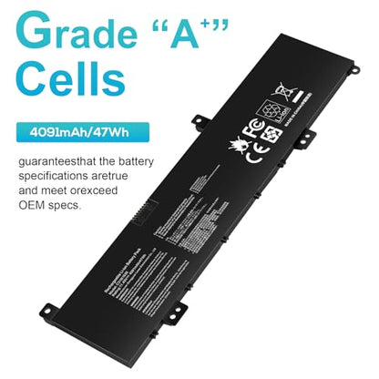 Futurebatt C31N1636 Laptop Battery for Asus VivoBook Pro 15 N580V N580VD N580VN N580GD NX580V NX580VD NX580GD X580V X580VD X580VN X580GD M580GD M580VD ZenBook Pro UX502VD N580VD-DM027T DM129T 47Wh - size: C31n1636 12.2 4.6 1.0 in