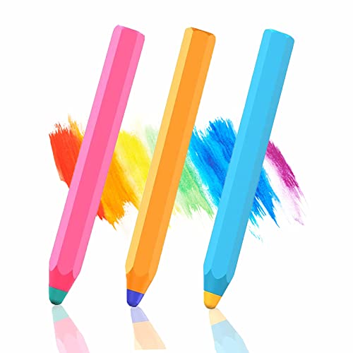 2026 Stylus Pen for Touchscreen, Kenkor Crayon Stylus Pen for iPad Pencil Shape 3 Pack, Universal Capacitive Pencil Compatible with Nintendo Switch 2/iPad/iPhone/Android/Kindle/Samsung/Galaxy/Huawei - color: Pink+Blue+Orange