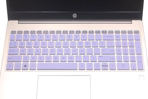 Keyboard Skin Compatible for 15.6" HP Laptop 15-fc 15-fd 15t-fd 15z-fc, HP Pavilion 15 15-eg/eh/er 15t-eg200/eg300 15z-eh300, HP Pavilion 17z-cp000 17z-ca200 17-cn/cp Series (Purple Blue) - color: Purple Blue
