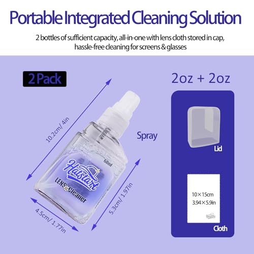 2 Pcs Car Screen Cleaner, Blue | Electronic Touch Screens Cleaning Kit, For LCD Display TV Laptop Computer Tablet PC Flat Screens - color: Blue