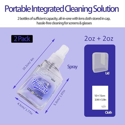 2 Pcs Car Screen Cleaner, Blue | Electronic Touch Screens Cleaning Kit, For LCD Display TV Laptop Computer Tablet PC Flat Screens - color: Blue