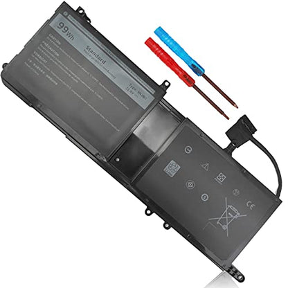 99WH Type 9NJM1 Battery Compatible with Dell Alienware 15 R3 R4 17 R4 R5 P31E001 P31E002 P69F001 P69F002 ALW17C-D1738 D1748 D1758 D1848 D2738 D2748 D2758 R1748 Notebook MG2YH 01D82 0546FF 44T2R HF250 - size: 9NJM1