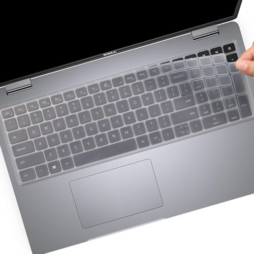 Keyboard Cover for Dell Latitude 5550 5540 5530 5531 5520 5521 3540 15.6" Laptop Keyboard Skin, Dell Precision 3560 3561 3570 3571 3580 3581 3590 3591 15.6" Laptop Keyboard Cover Protective Skin-Clear - color: Clear