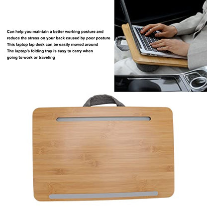 Lap Desk, Ergonomic Design 17 Inch Laptop Lap Desk, Soft and Stable Cushion, 42x27.5cm Small Size Portable Multifunctional Laptop Stand for Bed Sofa Couch