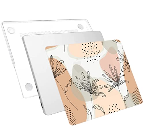 LanBaiLan Compatible with MacBook Pro 14 inch Case 2026 2025 2024 2023 2022 2021 M5 M4 M3 M2 M1 A3434 A3112 A3185 A3401 A2918 A2992 A2779 A2442, Protective Case & Keyboard Cover, Abstract Flower - color: Abstract Flower