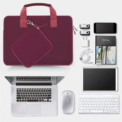 Hseok Laptop Sleeve 14 inch Case with Small Case, Compatible with MacBook Neo 14, MacBook Pro 14 M5/M4/M3/M2/M1, XPS 14 and Most 14 inch Notebooks, Neoprene Computer Handbag,R01D01 - color: R01d01, size: 14"