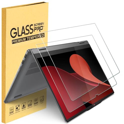 2-Pack Tempered Glass Screen Protector for 2026 Lenovo IdeaPad 5 / 5x / 5a 2-in-1 (14″, Gen 11) Touchscreen Laptop, 9H Hardness Scratch Resistant