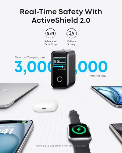 Anker Laptop Charger, 140W USB-C Charger MagGo Power Bank for Apple Watch