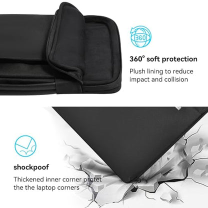 LANDICI 15.6-16 Inch Protective Laptop Sleeve with Handle, Black | Waterproof computer cover for MacBook Pro 16 M1-M4 2019-2025 and 15.6-16 inch HP, Dell, Lenovo, Acer and ASUS laptops - color: New Black, size: 15.6-16 inch