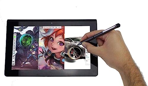Grey Rechargeable Fine Point Digital Stylus - Compatible with AWOW 11.6 "2-in-1 Laptop