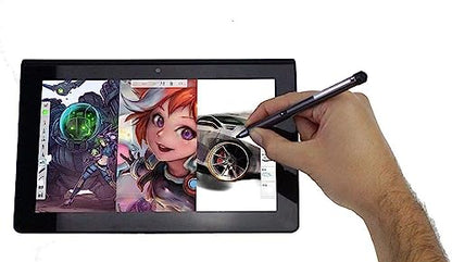 Grey Rechargeable Fine Point Digital Stylus - Compatible with AWOW 11.6 "2-in-1 Laptop